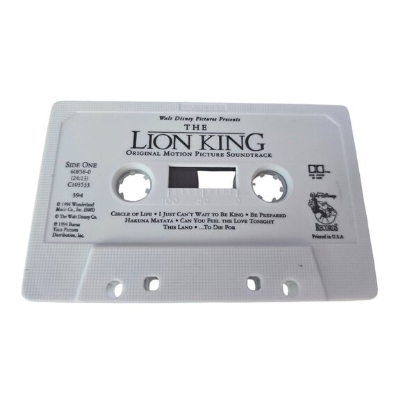 Disney The Lion King Original Motion Picture Soundtrack Cassette Tape 1994 Vtg - Picture 6 of 11